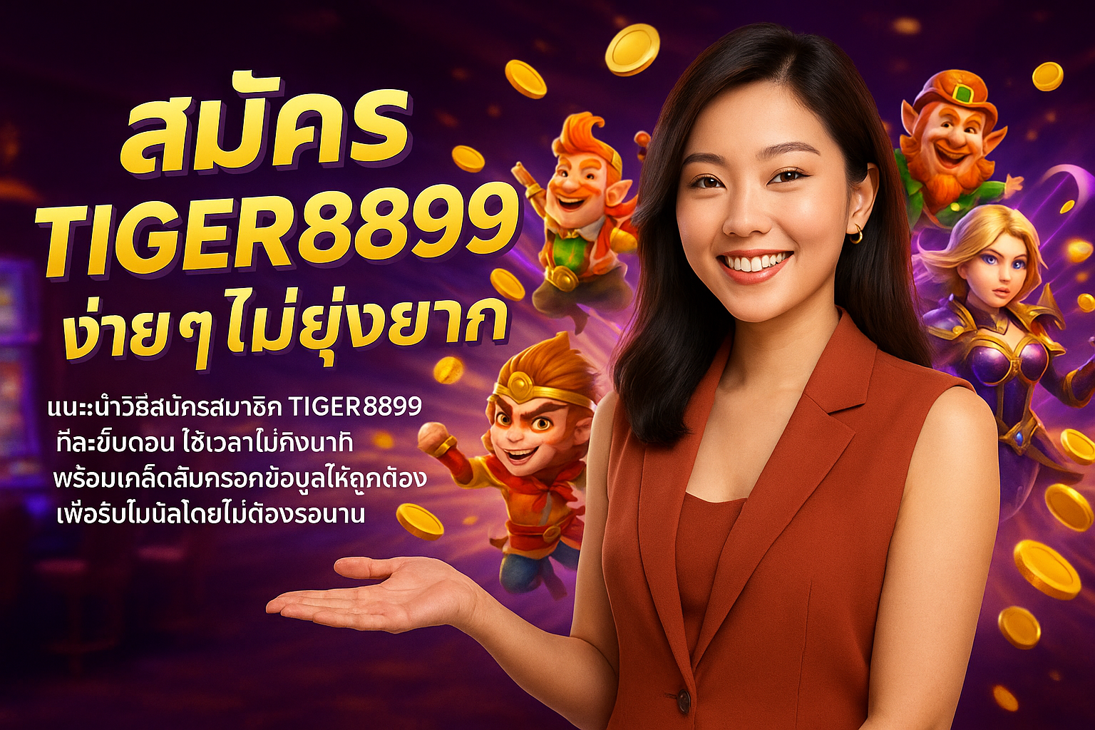 สมัคร TIGER8899 ง่ายๆ ไม่ยุ่งยาก