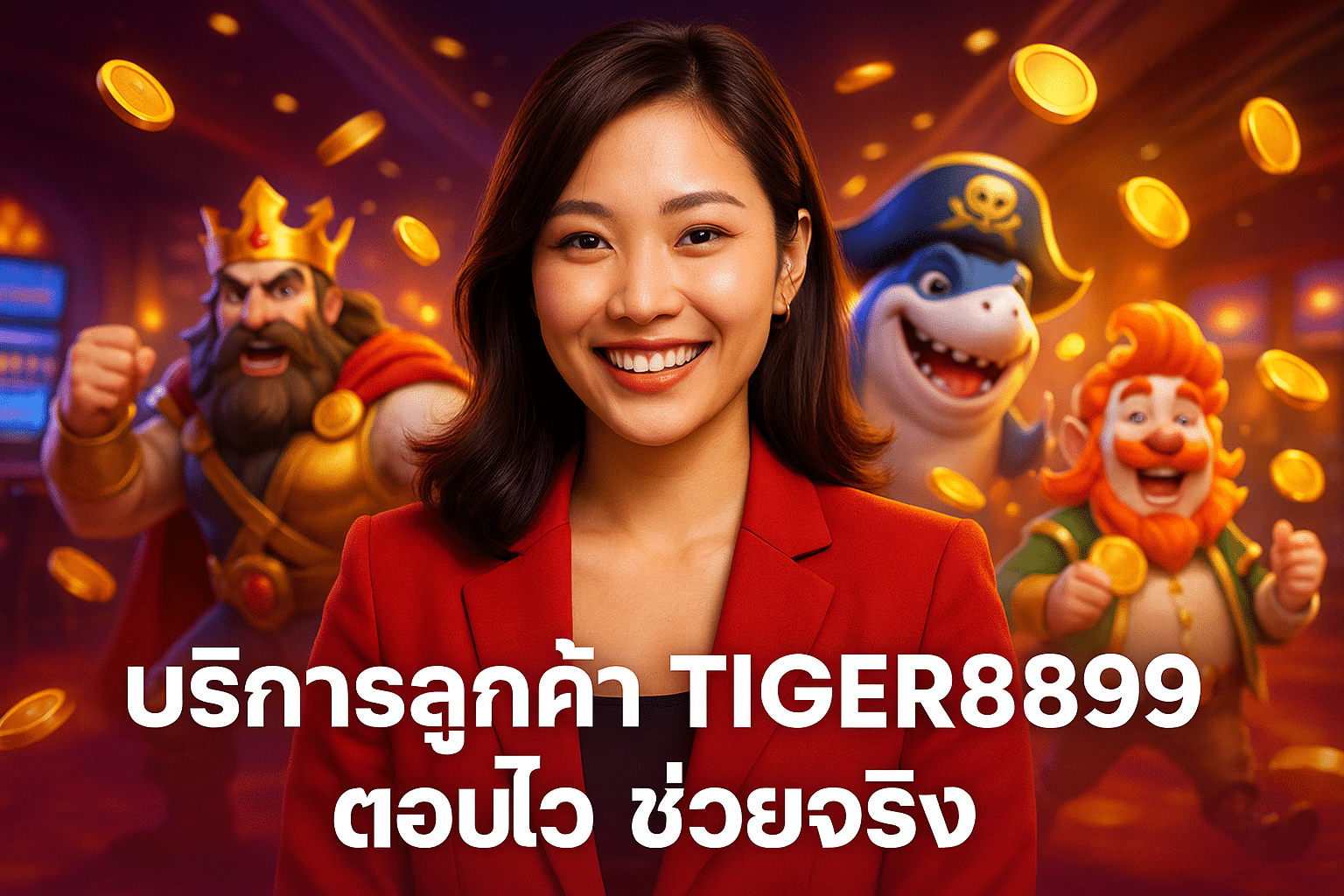 TIGER8899 ฝ่ายบริการลูกค้าคอยช่วยเหลือตลอด 24 ชม